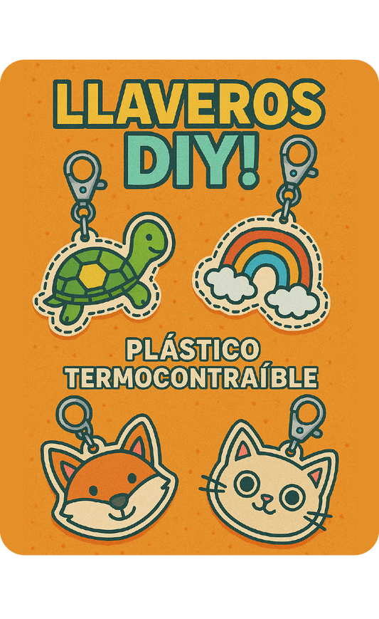Llaveros DIY! Plástico termo contraíble
