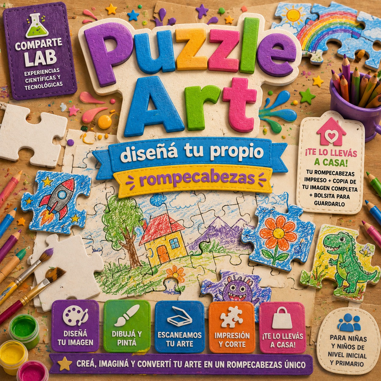 🧩 Puzzle Art: Diseñá tu propio rompecabezas